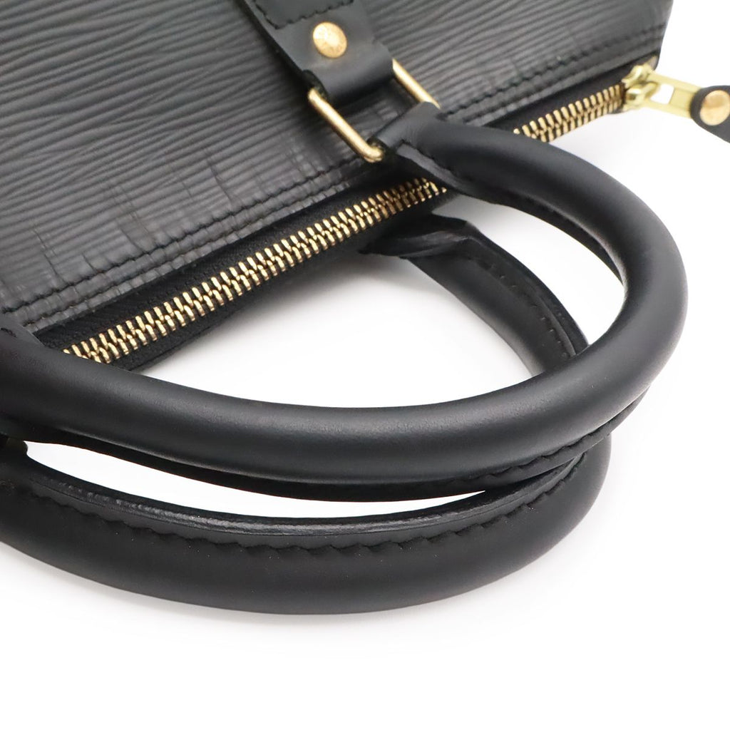 Louis Vuitton Epi Speedy 35 Boston Bag Leather Noir Black — view 4