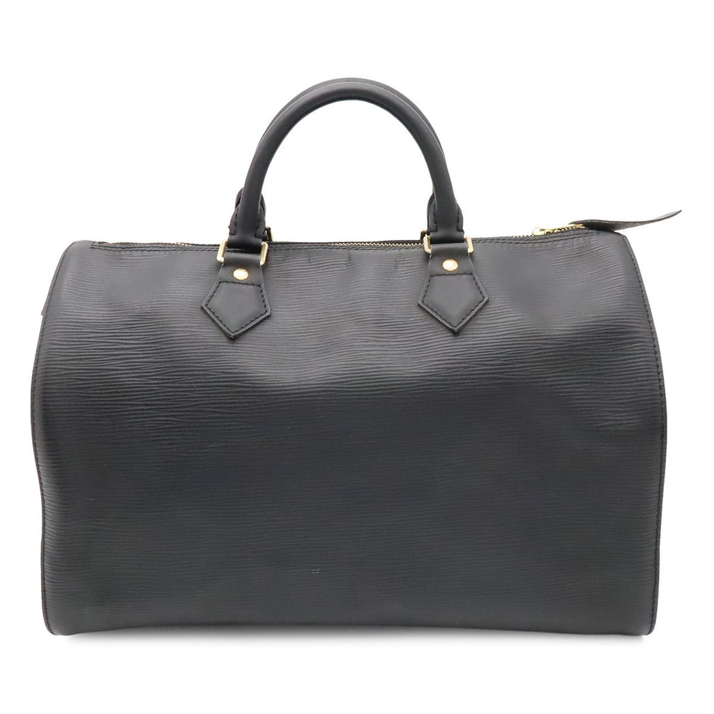 Louis Vuitton Epi Speedy 35 Boston Bag Leather Noir Black