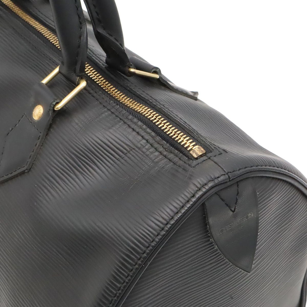 Louis Vuitton Epi Speedy 35 Boston Bag Leather Noir Black — view 9