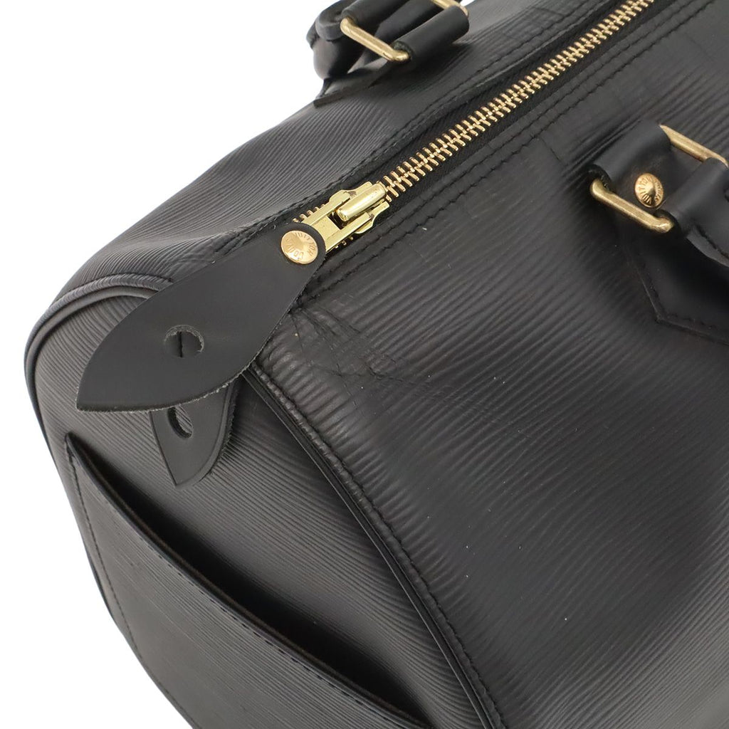 Louis Vuitton Epi Speedy 35 Boston Bag Leather Noir Black — view 5