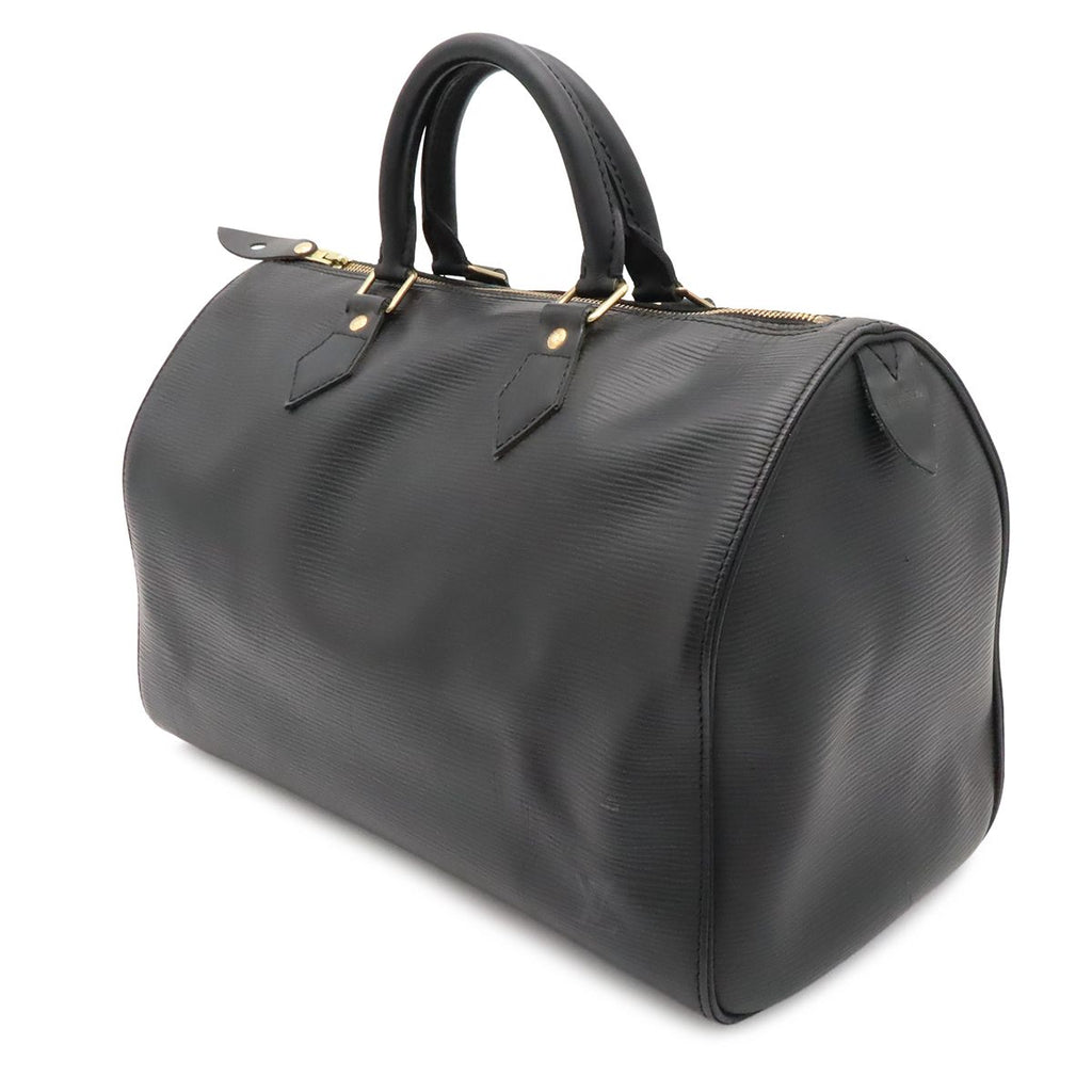 Louis Vuitton Epi Speedy 35 Boston Bag Leather Noir Black — view 2