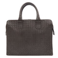 Bottega Veneta Intrecciato Business Briefcase Documents Purse Leather Brown