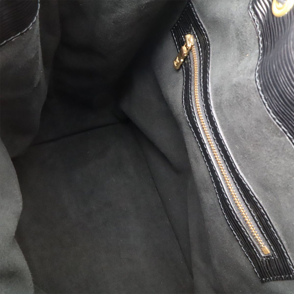 Louis Vuitton Epi Noe Shoulder Bag Drawstring Noir Black Gold — view 7