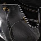 Louis Vuitton Epi Noe Shoulder Bag Drawstring Noir Black Gold — view 8