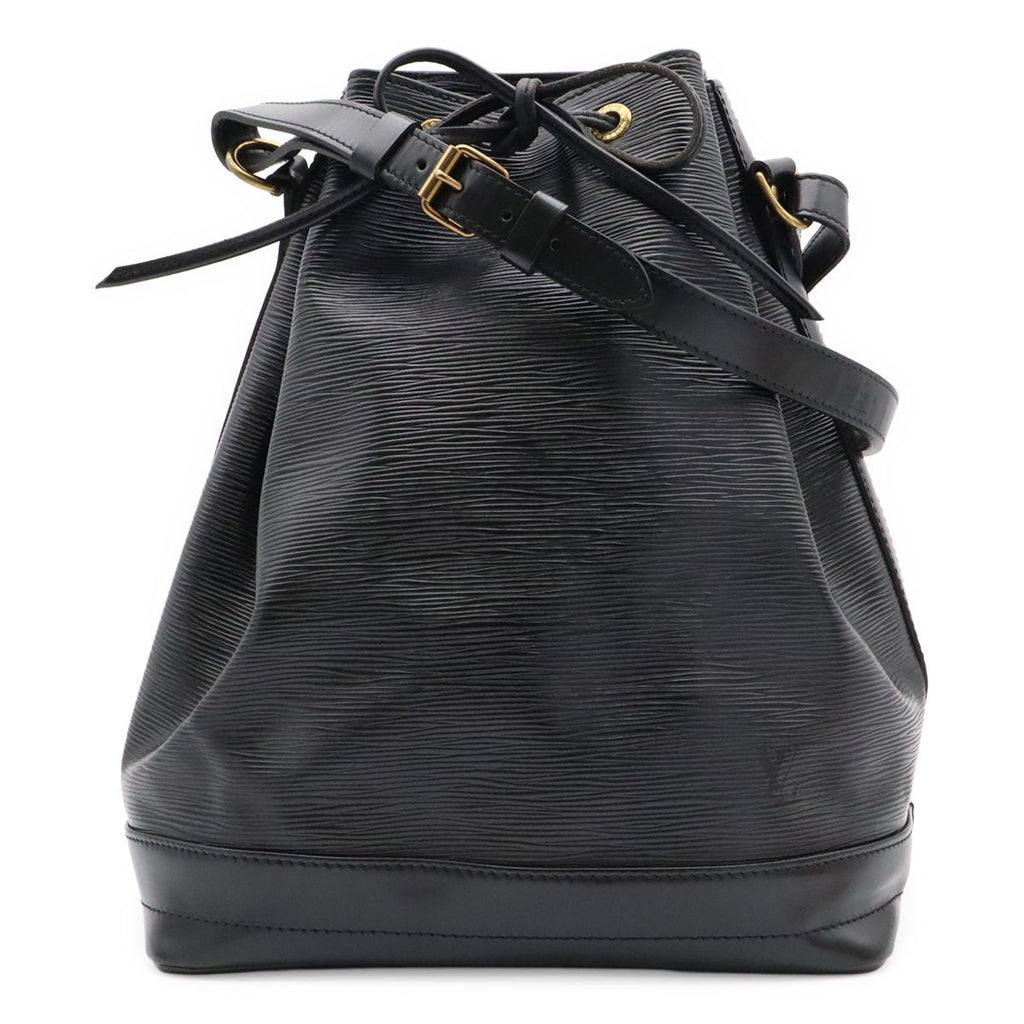 Louis Vuitton Epi Noe Shoulder Bag Drawstring Noir Black Gold