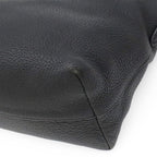 Prada Vitello Daino 2-Way Shoulder Bag Stripe Nero Black Gold — view 3