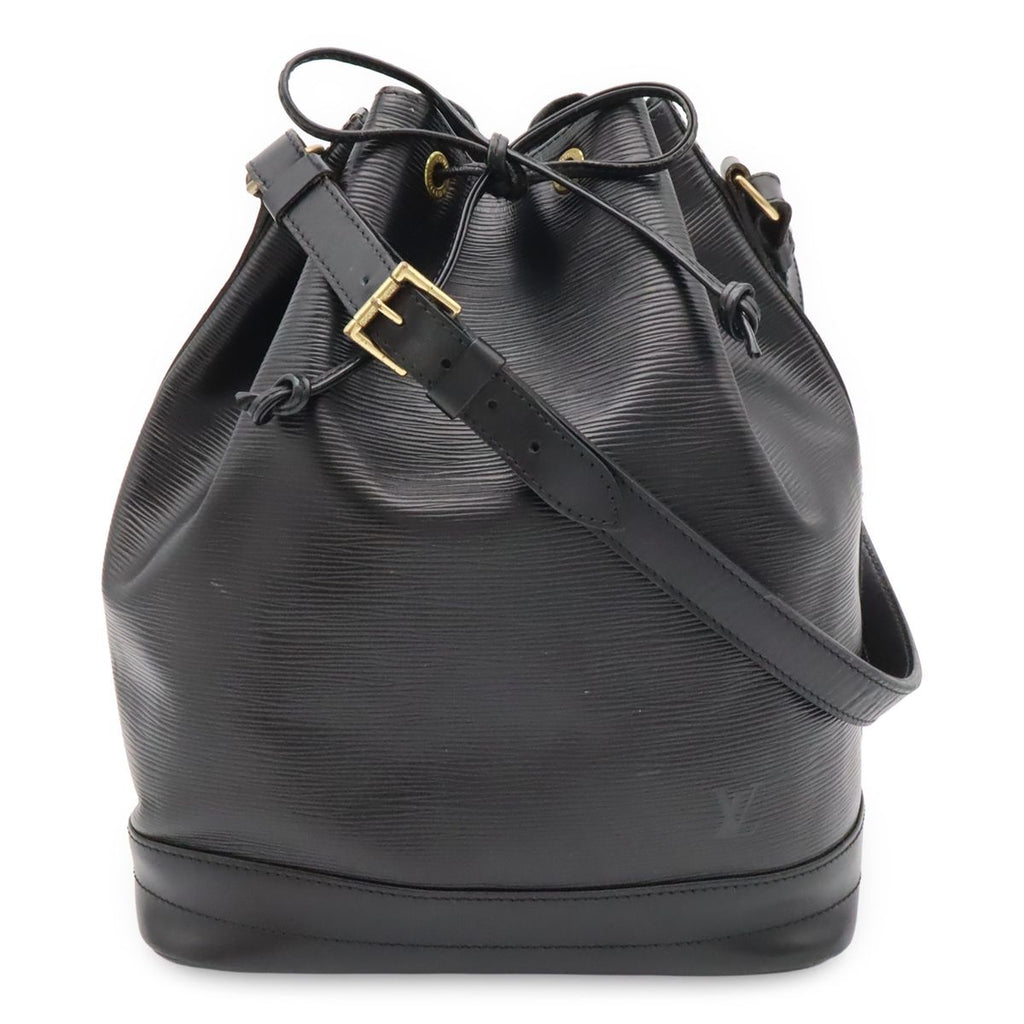 Louis Vuitton Epi Noe Shoulder Bag Drawstring Noir Black Gold