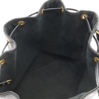 Louis Vuitton Epi Noe Shoulder Bag Drawstring Noir Black Gold — view 5