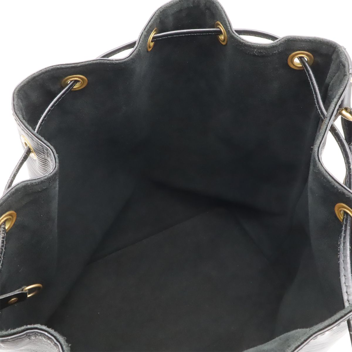 Louis Vuitton Epi Noe Shoulder Bag Drawstring Noir Black Gold — view 5