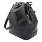 Louis Vuitton Epi Noe Shoulder Bag Drawstring Noir Black Gold — view 2