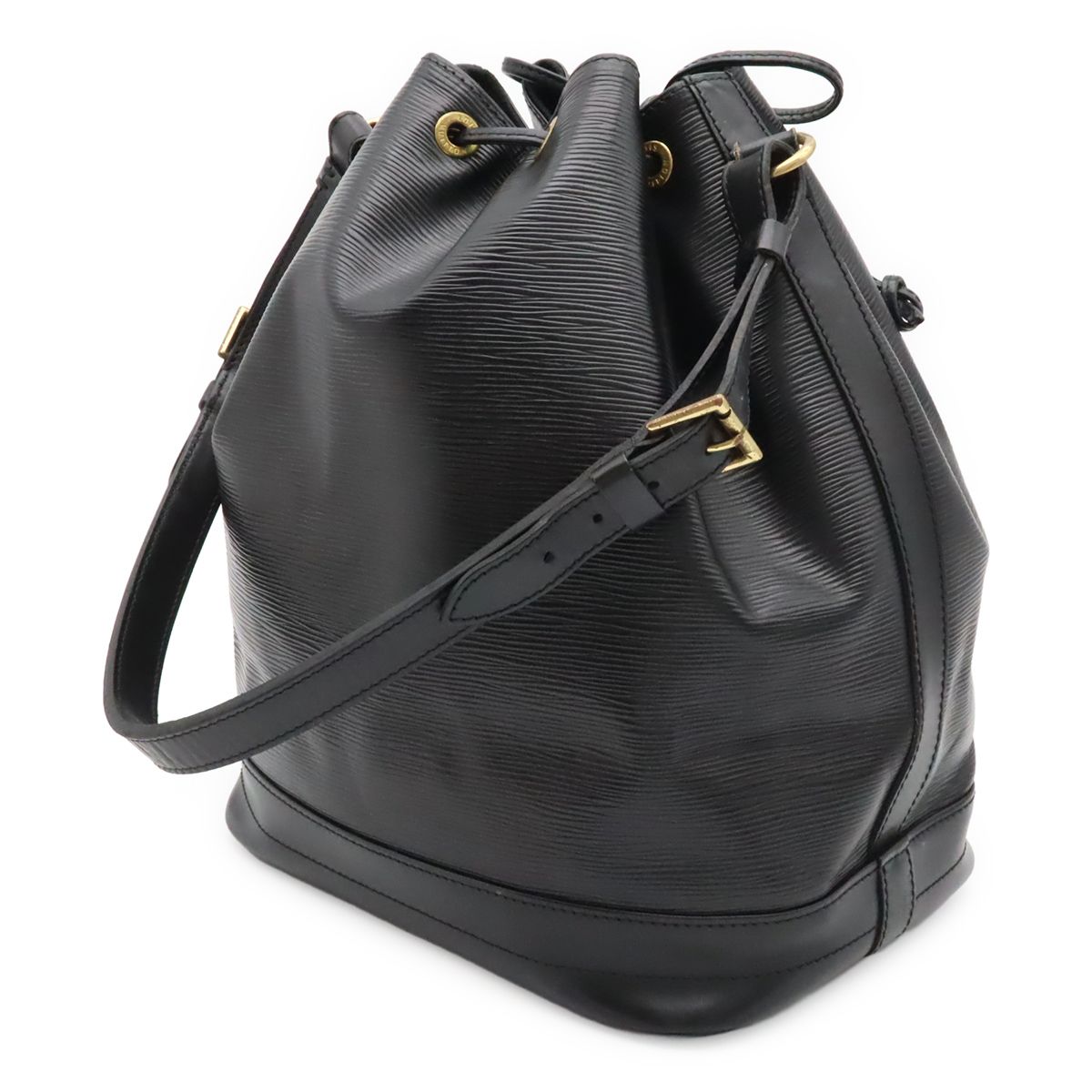 Louis Vuitton Epi Noe Shoulder Bag Drawstring Noir Black Gold — view 2