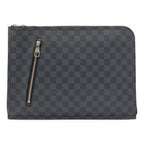 Louis Vuitton Damier Graphite Poche Document Briefcase Case Clutch