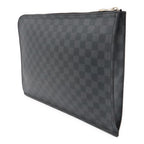 Louis Vuitton Damier Graphite Poche Document Briefcase Case Clutch — view 2