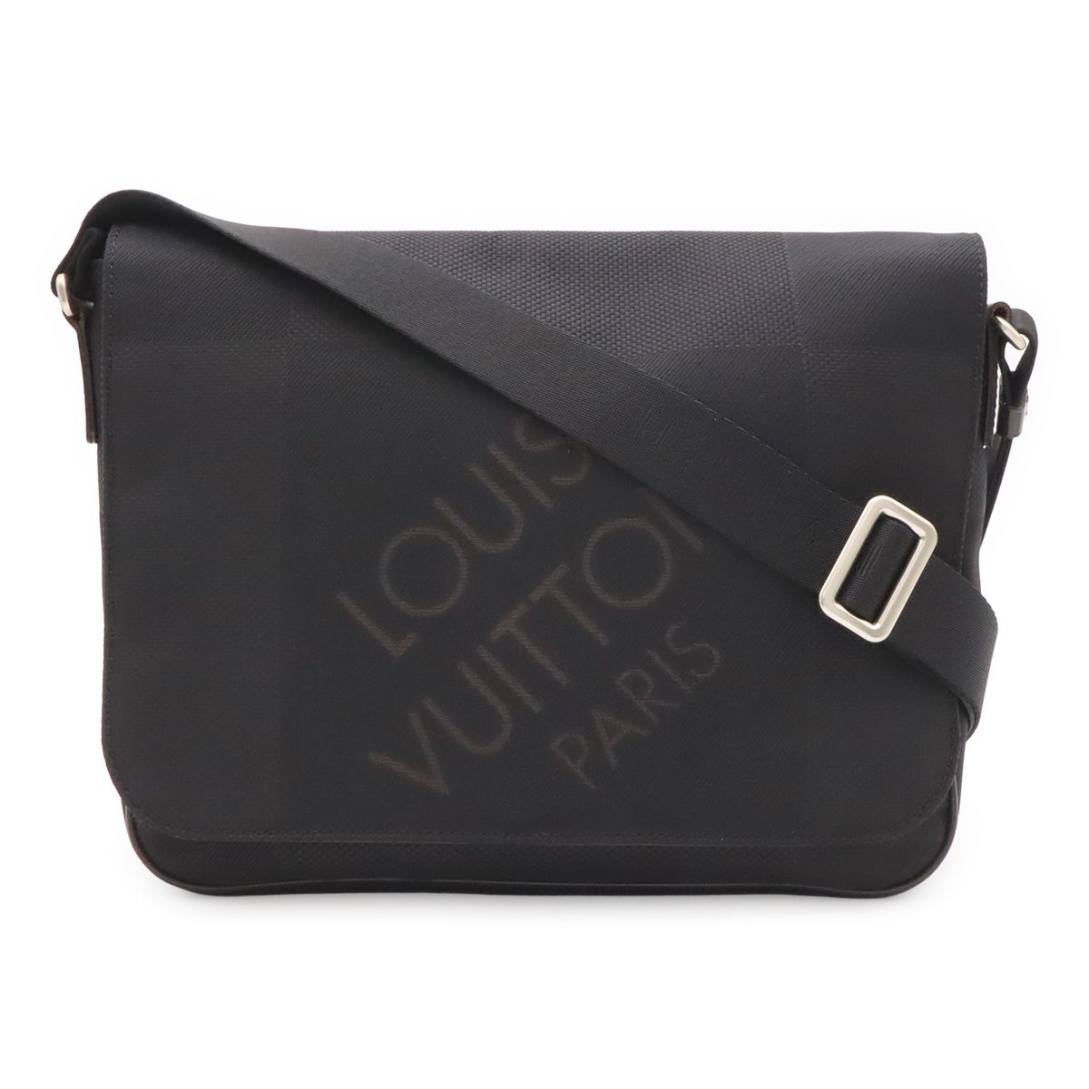 Louis Vuitton Damier Geant Petit Messager Shoulder Bag Crossbody Canvas Noir