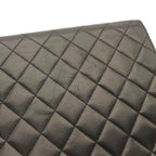 Chanel Quilted CC Logo Chain Shoulder Bag Lambskin Leather Black Gold — view 4