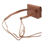 Hermes Pochette Green Waist Pouch Bag 2-Way Clutch Leather Brown — view 2