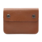 Hermes Pochette Green Waist Pouch Bag 2-Way Clutch Leather Brown