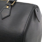 Louis Vuitton Epi Speedy 25 Mini Boston Bag Noir Black Gold — view 8