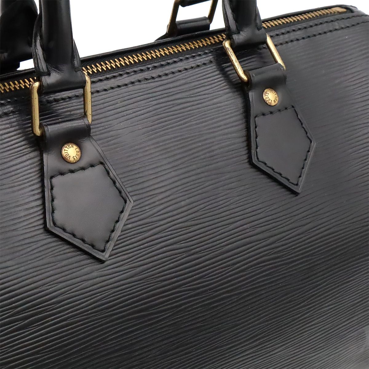 Louis Vuitton Epi Speedy 25 Mini Boston Bag Noir Black Gold — view 7