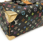 Louis Vuitton Monogram Multicolor Speedy 30 Mini Boston Bag Noir Black — view 3