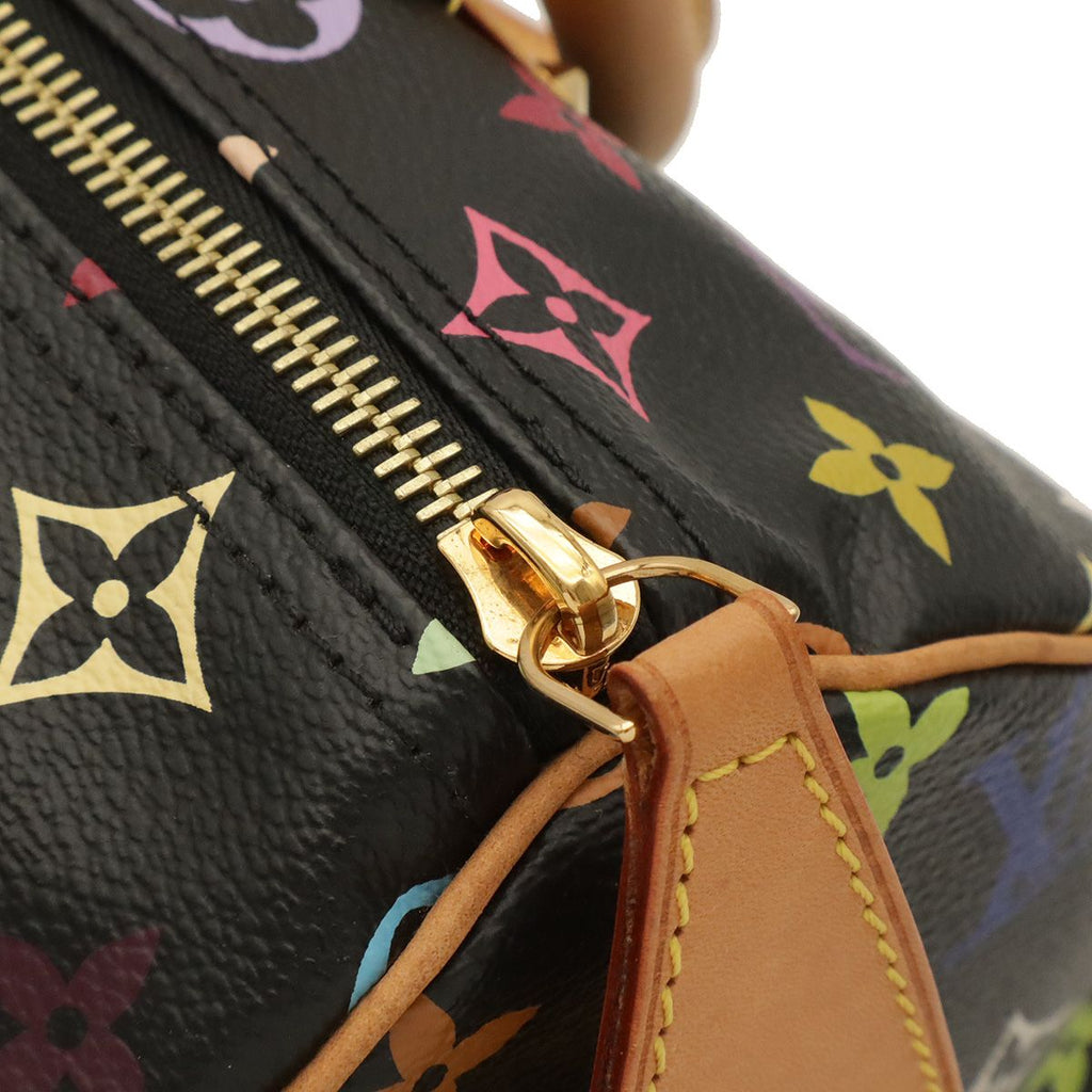 Louis Vuitton Monogram Multicolor Speedy 30 Mini Boston Bag Noir Black — view 7