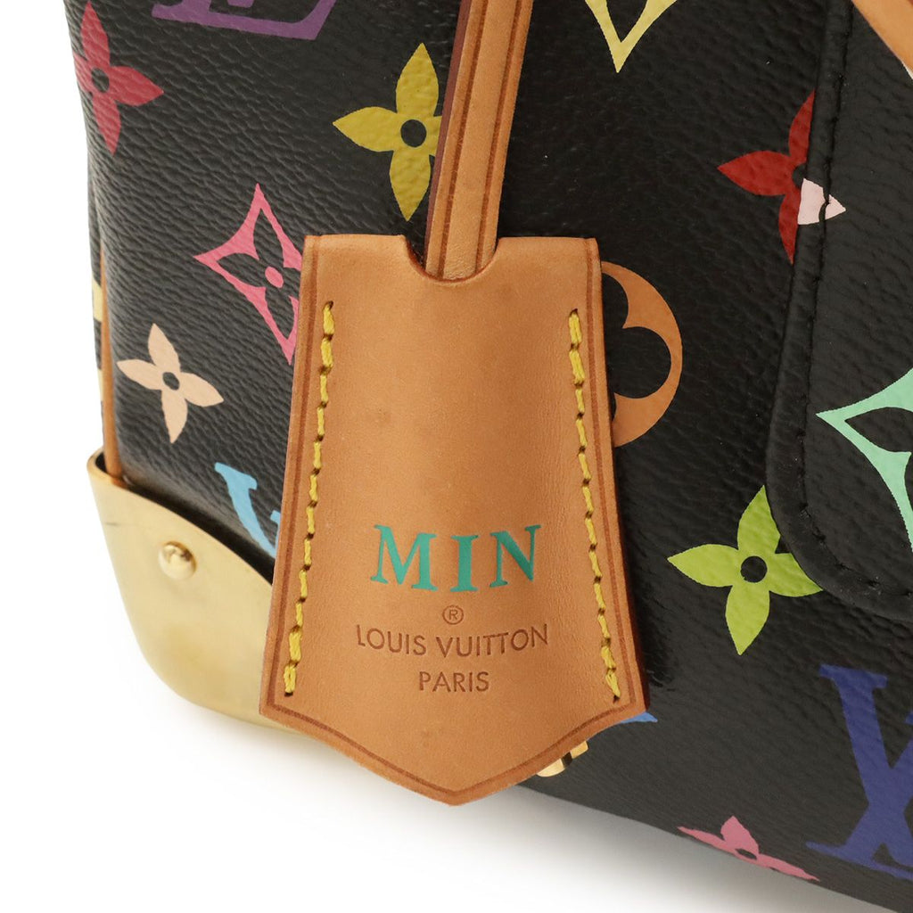 Louis Vuitton Monogram Multicolor Speedy 30 Mini Boston Bag Noir Black — view 5