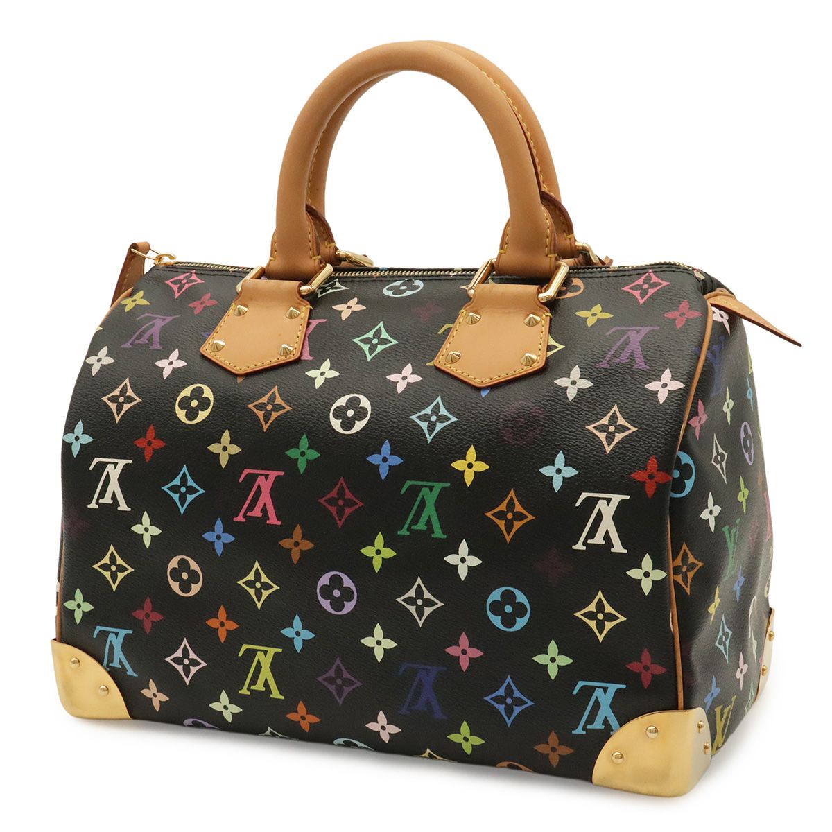 Louis Vuitton Monogram Multicolor Speedy 30 Mini Boston Bag Noir Black — view 2