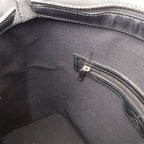Louis Vuitton Monogram Matte Stockton Tote Shoulder Bag Leather Noir Black — view 9