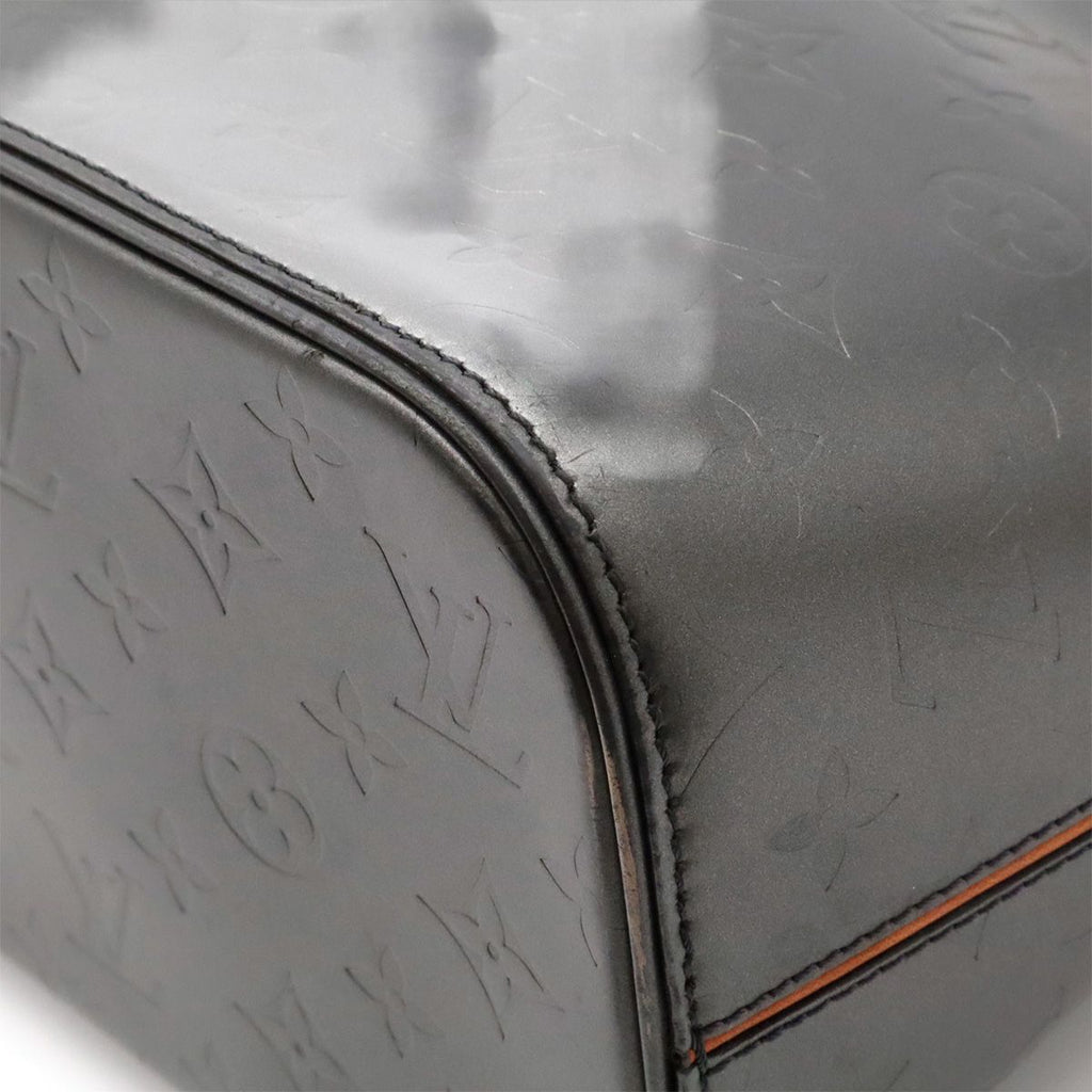 Louis Vuitton Monogram Matte Stockton Tote Shoulder Bag Leather Noir Black — view 3