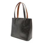 Louis Vuitton Monogram Matte Stockton Tote Shoulder Bag Leather Noir Black — view 2