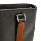 Louis Vuitton Monogram Matte Stockton Tote Shoulder Bag Leather Noir Black — view 6