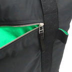 Bottega Veneta Boston Bag 2-Way Nylon Black Green — view 8