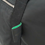 Bottega Veneta Boston Bag 2-Way Nylon Black Green — view 9