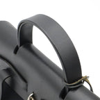 Hermes Herbag a Dos PM Backpack 2-Way Handbag Toile Officier Leather Black — view 4