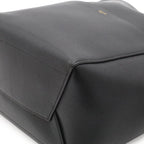 Celine Sangles Bucket Shoulder Bag Leather Black Gold — view 3