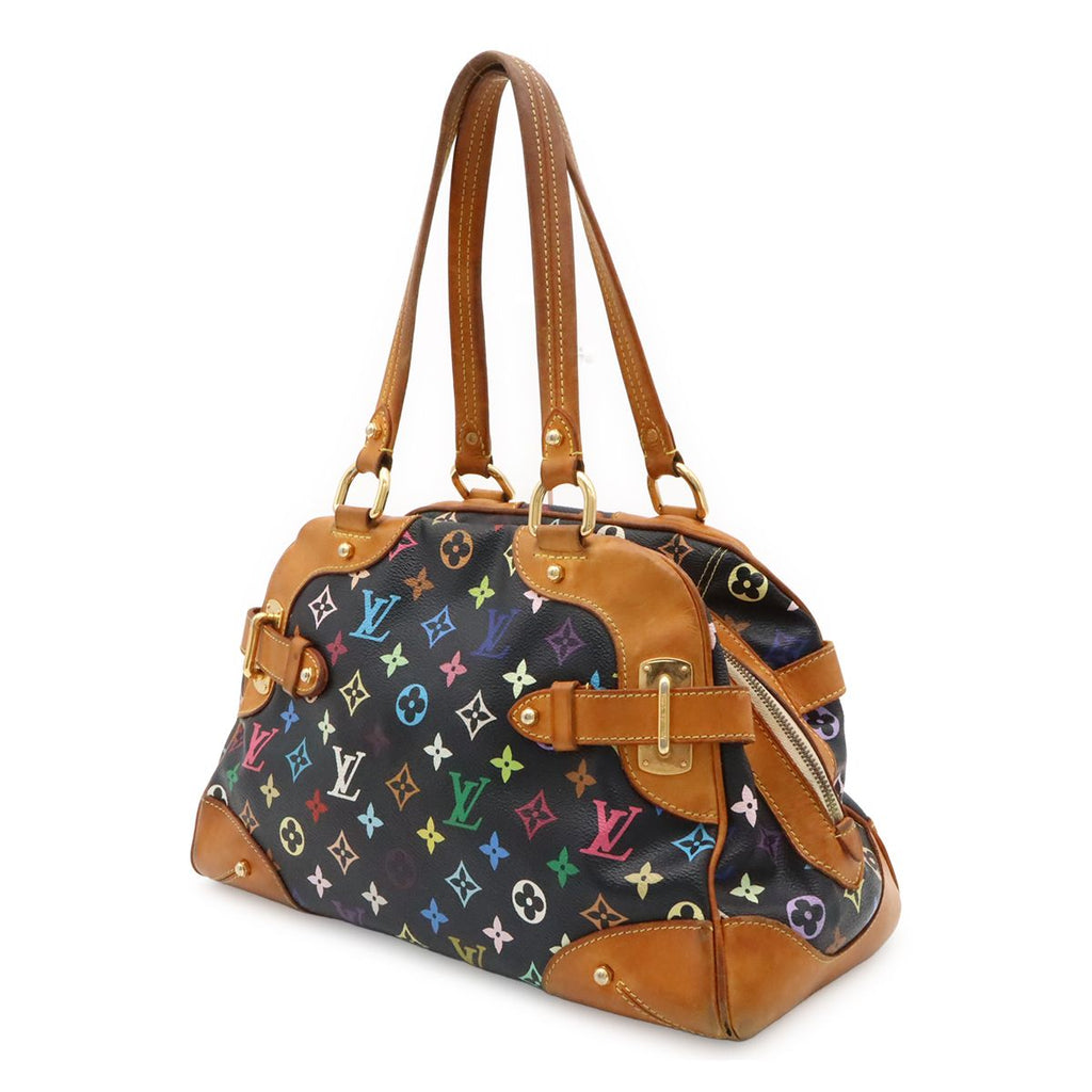 Louis Vuitton Monogram Multicolor Claudia Shoulder Bag Noir Black — view 2