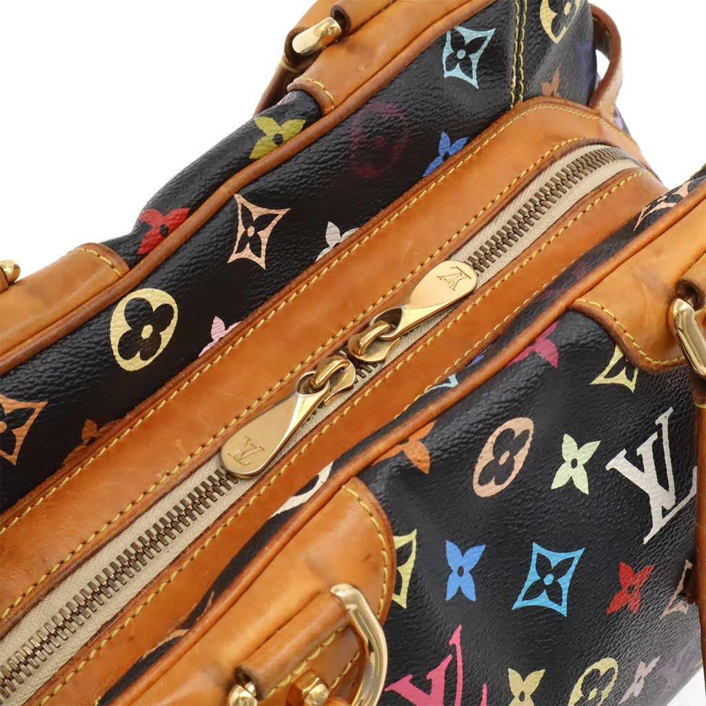 Louis Vuitton Monogram Multicolor Claudia Shoulder Bag Noir Black — view 5