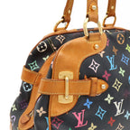 Louis Vuitton Monogram Multicolor Claudia Shoulder Bag Noir Black — view 8