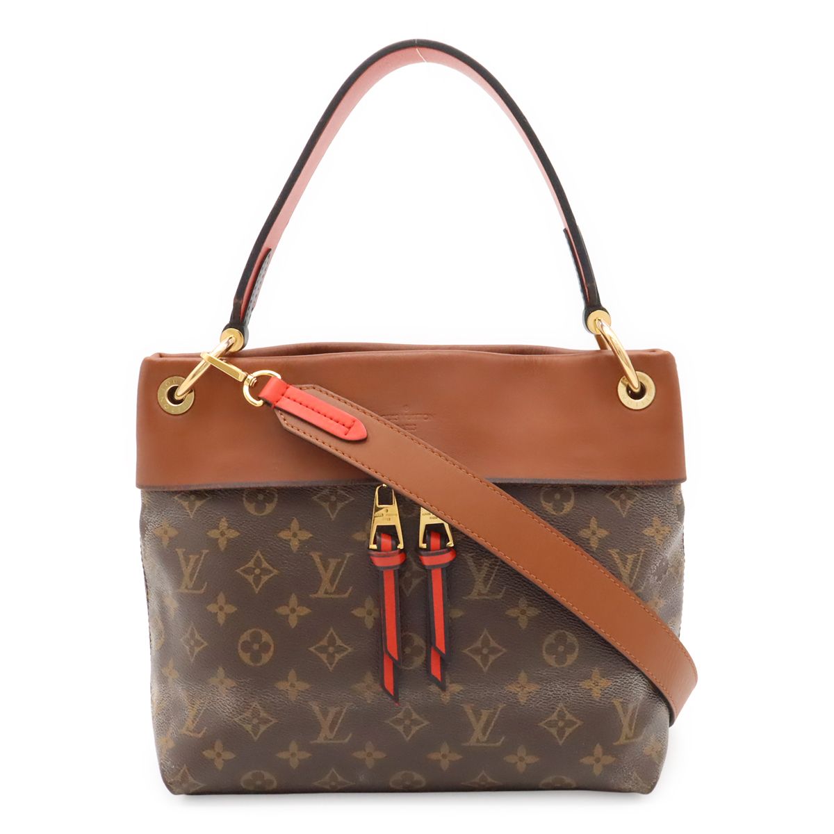 Louis Vuitton Monogram Roulis Besace Shoulder Bag 2-Way Caramel