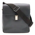 Louis Vuitton Taiga Shoulder Bag Crossbody Leather Ardoise Black