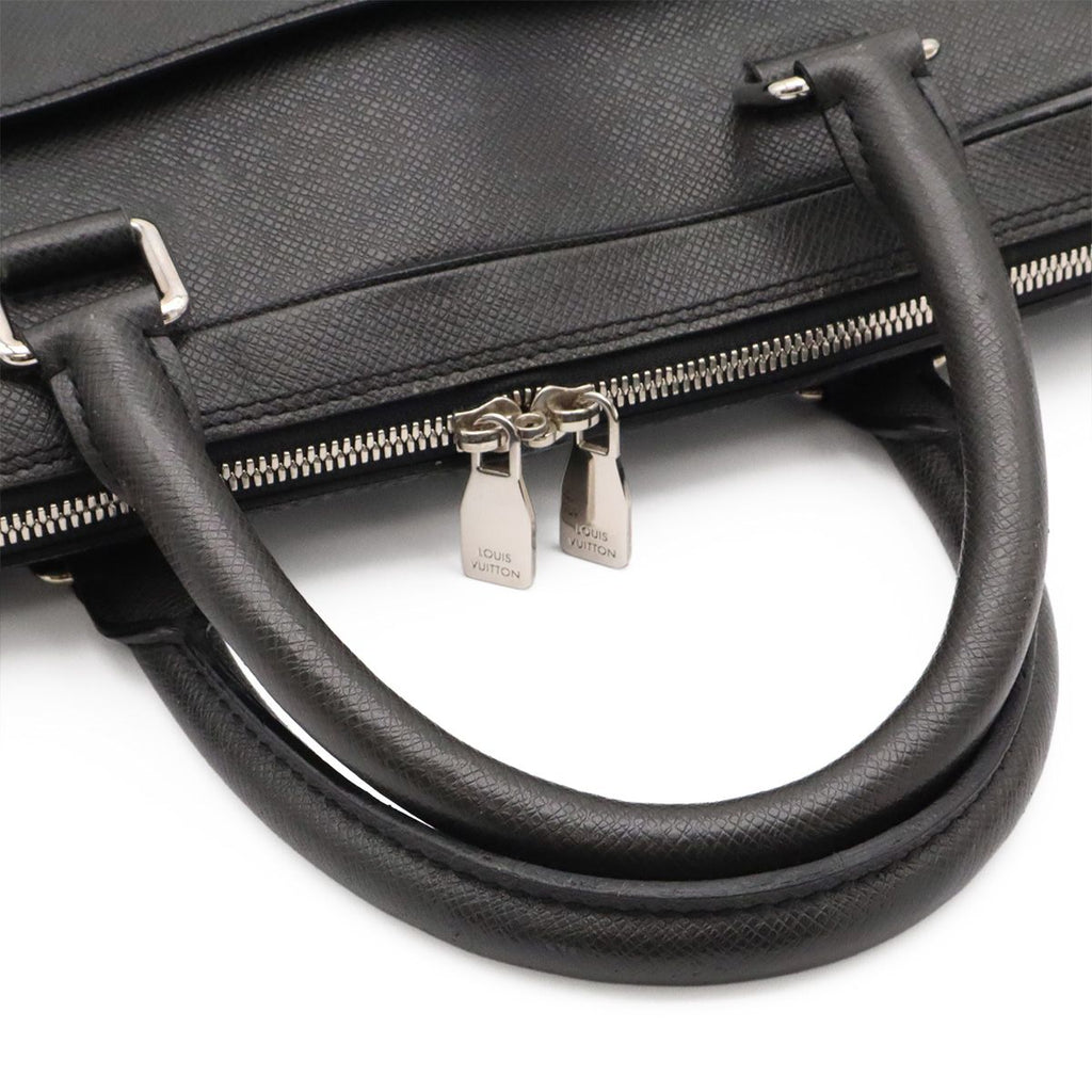 Louis Vuitton Taiga PDB PM Business Briefcase Document Purse Ardoise Black — view 4
