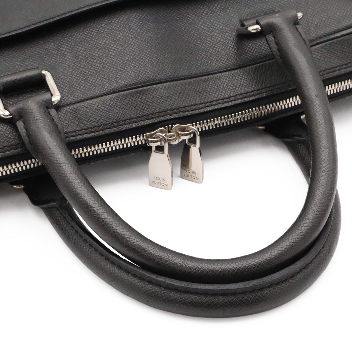 Louis Vuitton Taiga PDB PM Business Briefcase Document Purse Ardoise Black — view 4