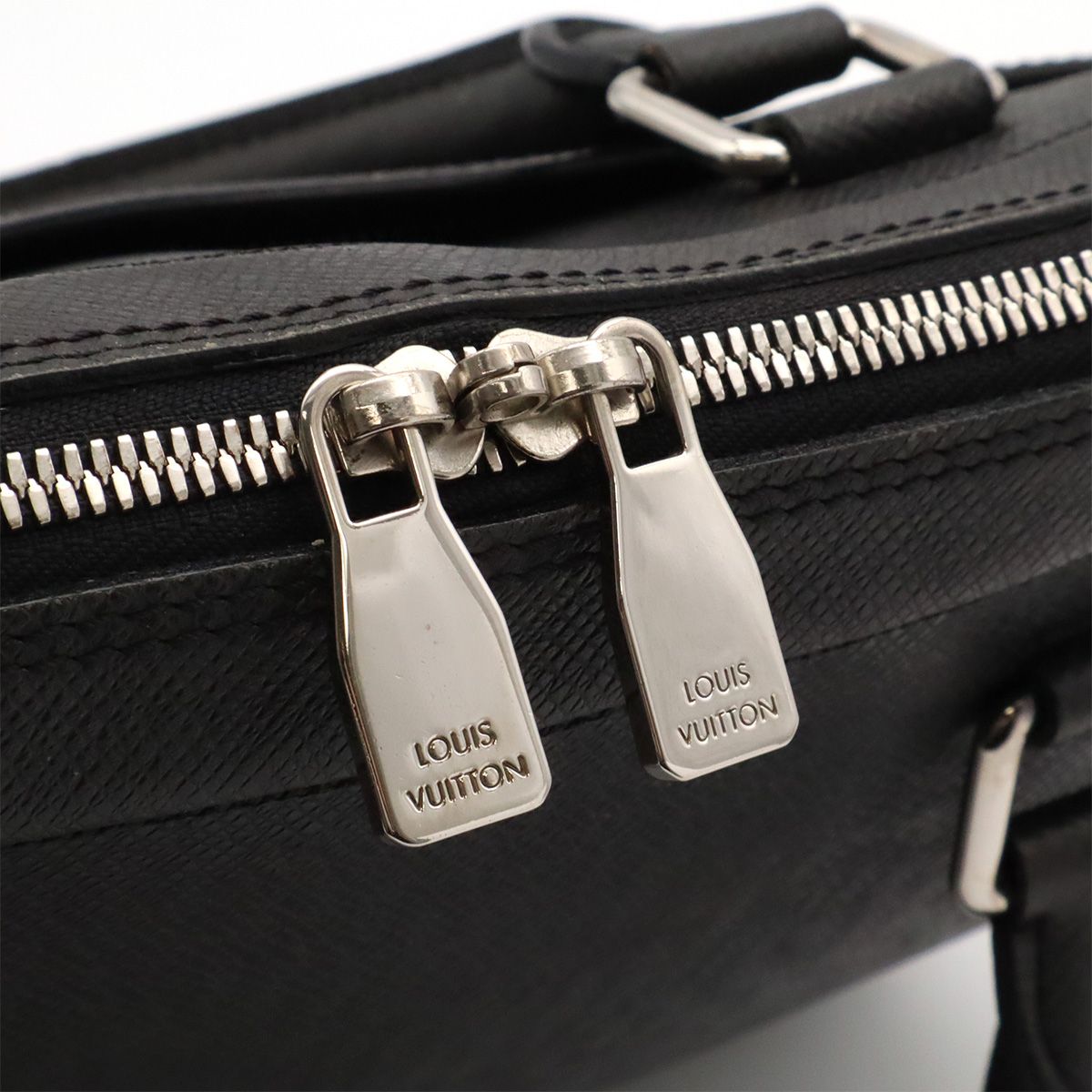 Louis Vuitton Taiga PDB PM Business Briefcase Document Purse Ardoise Black — view 5