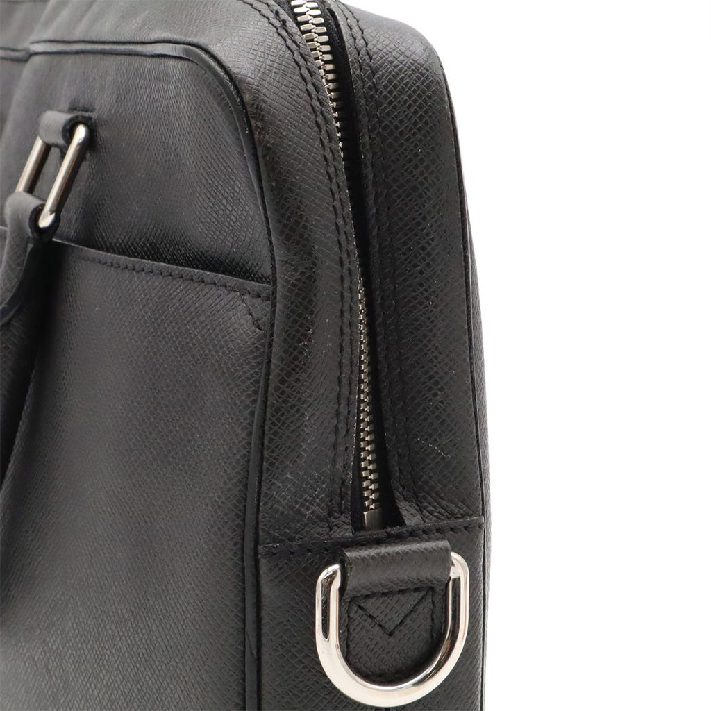 Louis Vuitton Taiga PDB PM Business Briefcase Document Purse Ardoise Black — view 6