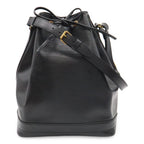 Louis Vuitton Epi Noe Shoulder Bag Drawstring Noir Black Gold