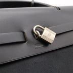 Hermes Herbag MM 2-Way Shoulder Bag Toile Officier Canvas Black — view 5