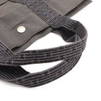 Hermes Her Line Tote MM Canvas Gray Black Silver — view 4