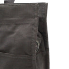 Hermes Her Line Tote MM Canvas Gray Black Silver — view 8