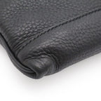 Prada Shoulder Bag Pochette Crossbody 2-Way Clutch Vitello Daino Leather Nero — view 3