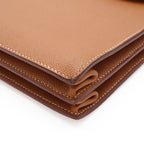 Hermes Sac a Depeches 38 Business Briefcase Document Purse Veau Epsom Brown Gold — view 3